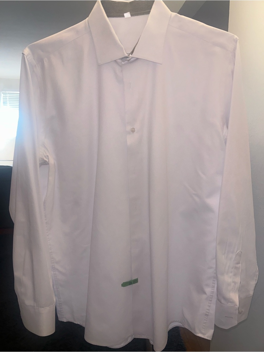 Men's White Dress Shirt - Classic Formal Long Sleeve